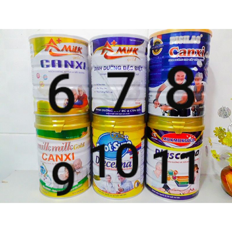 COMBO sữa bột A+ Milk gold lon 900gram