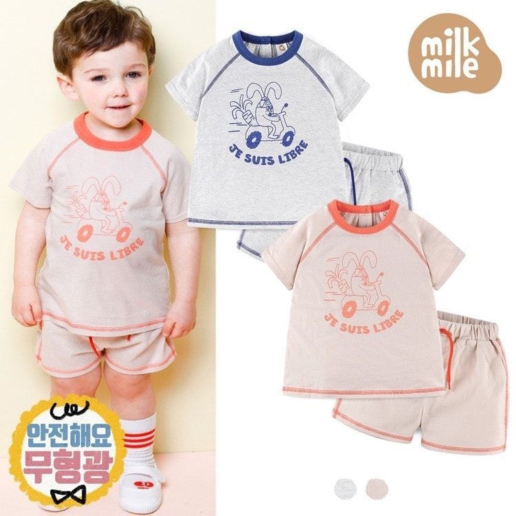 Bộ bé trai cotton Milk Mile Libre Việt Nam xuất Hàn