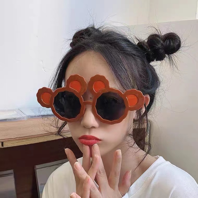 ✨✨Kính mắt cho bé trai, bé gái gọng tròn tai gấu dễ thương, phong cách Vintage, kính mắt trẻ em từ 1-7 tuổi