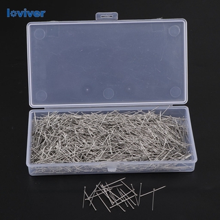 [Loviver] Loviver 2000 Chiếc Chân May, Chân Đầu Phẳng 26 Mm Chân Thẳng Chốt Quilting Chân Cho thợ Làm Quần Áo Có Hộp Bảo Quản