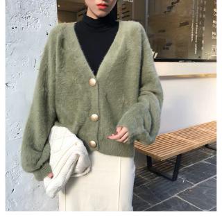 Áo khoác Cardigan dệt kim dáng rộng cho học sinh