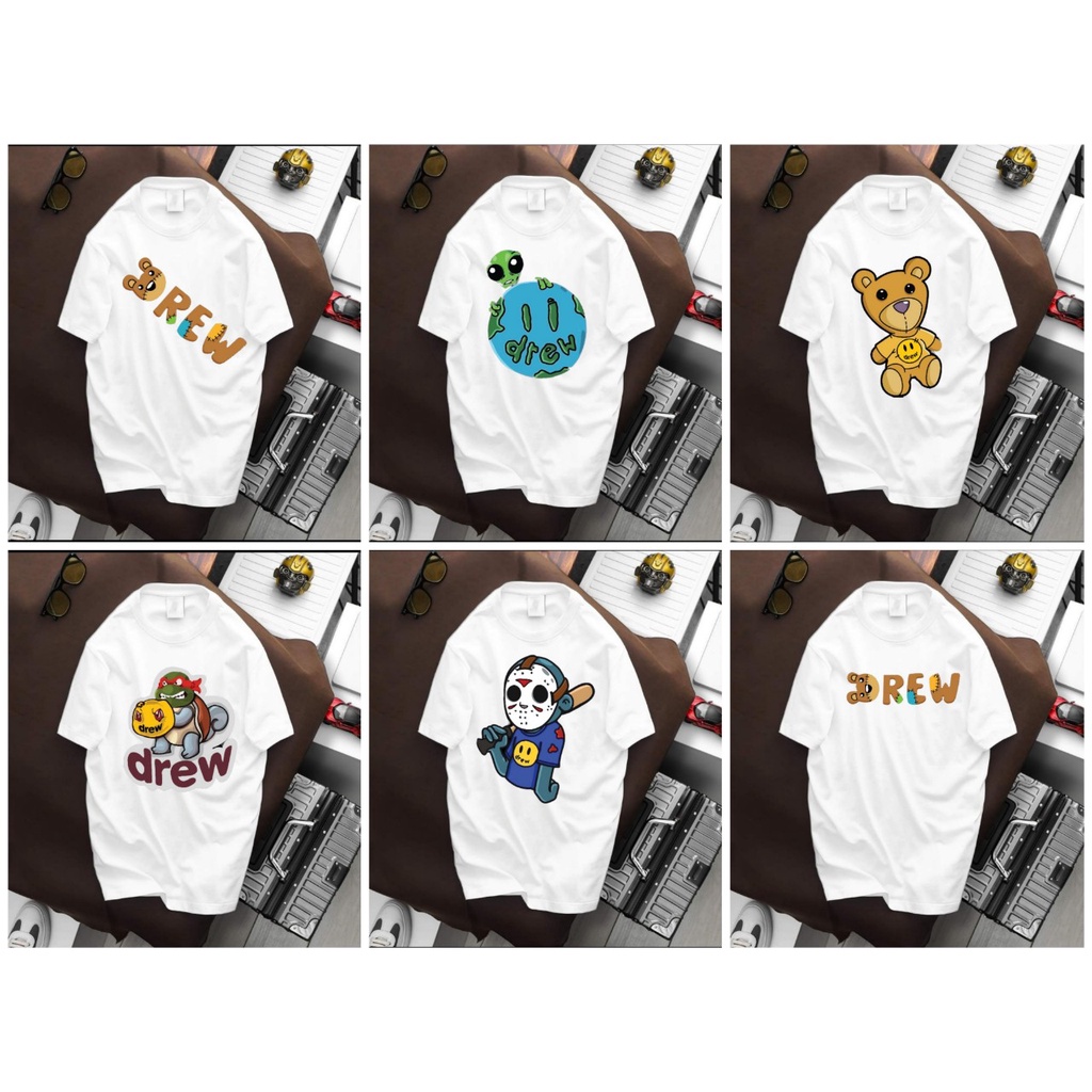 Áo thun nam tay ngắn bigsize 70 - 125kg - Trắng D R E W