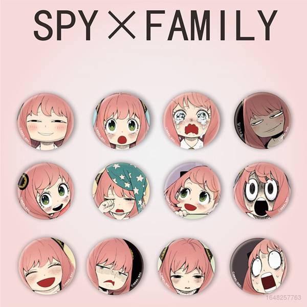 Ghim Cài Áo Hoạt Hình SPY x FAMILY Anya Forger Vui Nhộn Yor Loid Thích Hợp Làm Quà Tặng