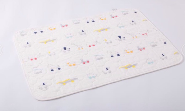 Tấm lót nằm chống thấm xô sợi tre muslin, tấm lót thay bỉm cho bé