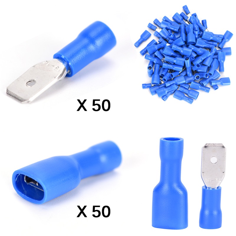 100 dây bọc cách điện màu xanh dương