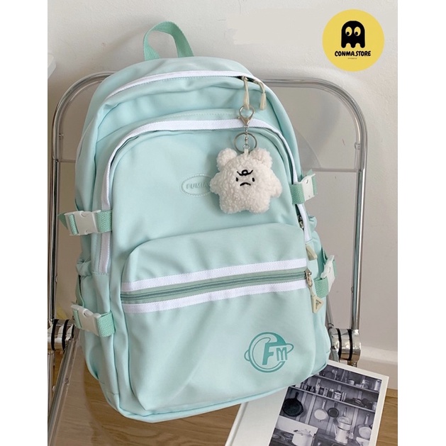 Balo Ulzzang đi học màu pastel xinh xắn nhẹ nhàng Fumi trơn ver3 🪁 HÀNG CÓ SẴN  5 màu mới