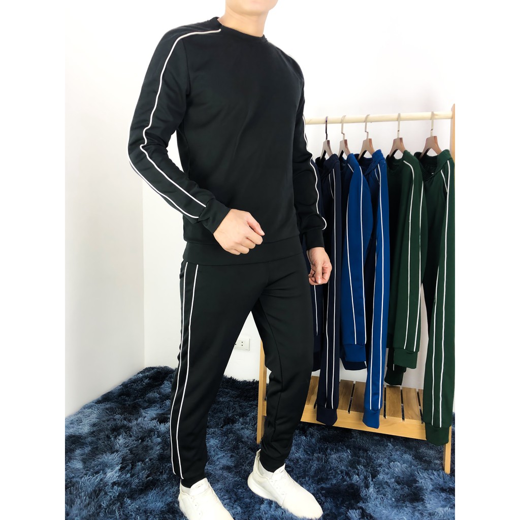 Bộ nỉ nam thu đông dài tay- Bộ thể thao thu đông nam