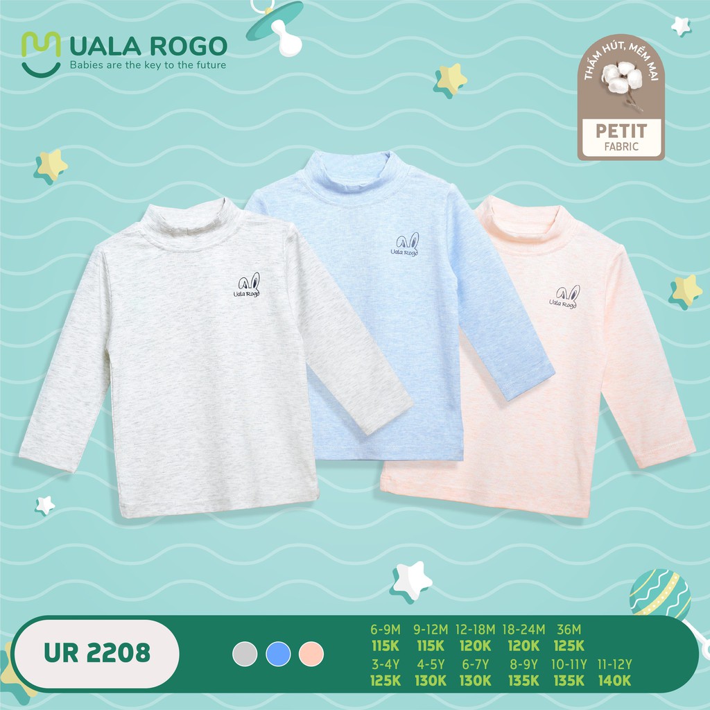 (MẪU MỚI 2020) Áo cổ 3 phân Uala Rogo size 9m-12y