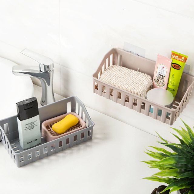 Kệ Dán Tường Để Đồ Nhà Tắm, Kệ Để Đồ Đa Năng Loại Lớn