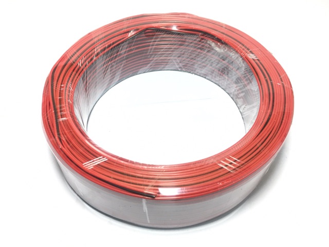 Dây điện đôi 26AWG( đen đỏ). Cuộn 100m.