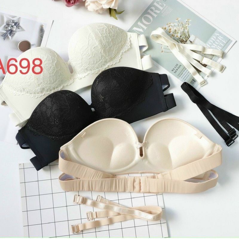 Áo Ngực Nữ Hàng Cao Cấp Cúp Ngang Chống Tụt CHUNCHUN, Áo Lót Nâng Ngực Tạo Khe Mút Mềm 2014.