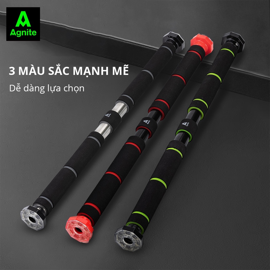 Thanh xà đơn treo tường gắn cửa đa năng Deli Agnite - Chống xoay trơn trượt, kích thước tùy chỉnh, luyện tập tại nhà