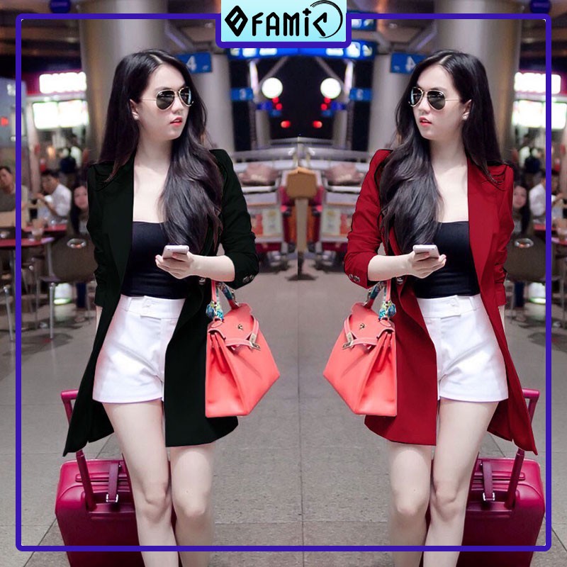 Áo Khoác Blazer ❤️𝑭𝑹𝑬𝑬𝑺𝑯𝑰𝑷❤️ Áo Blazer Nữ Nguyên Set 3 Món Quần Đùi Ngọc Trinh Hot 2020 Có Ảnh Thật | BigBuy360 - bigbuy360.vn