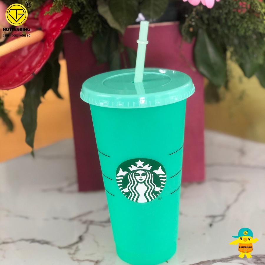 Cốc Nước, Ly Nước Đổi Màu Nữ Thần Starbuck 720ml