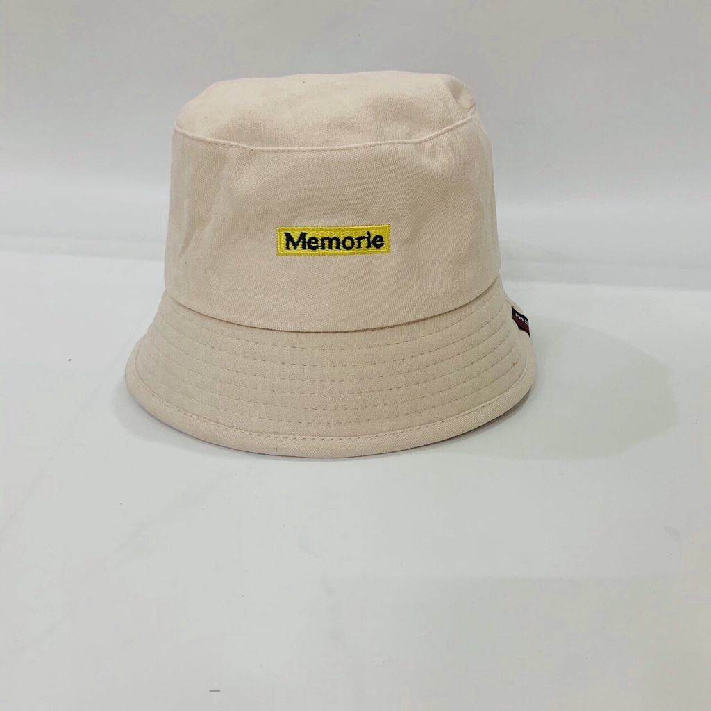 Mũ bucket  ❤️ Nón tai bèo vành cụp thêu chữ MEMORIE nhiều màu sắc form unisex BK01  Ulzzang Thời trang PONIVA siêu hot