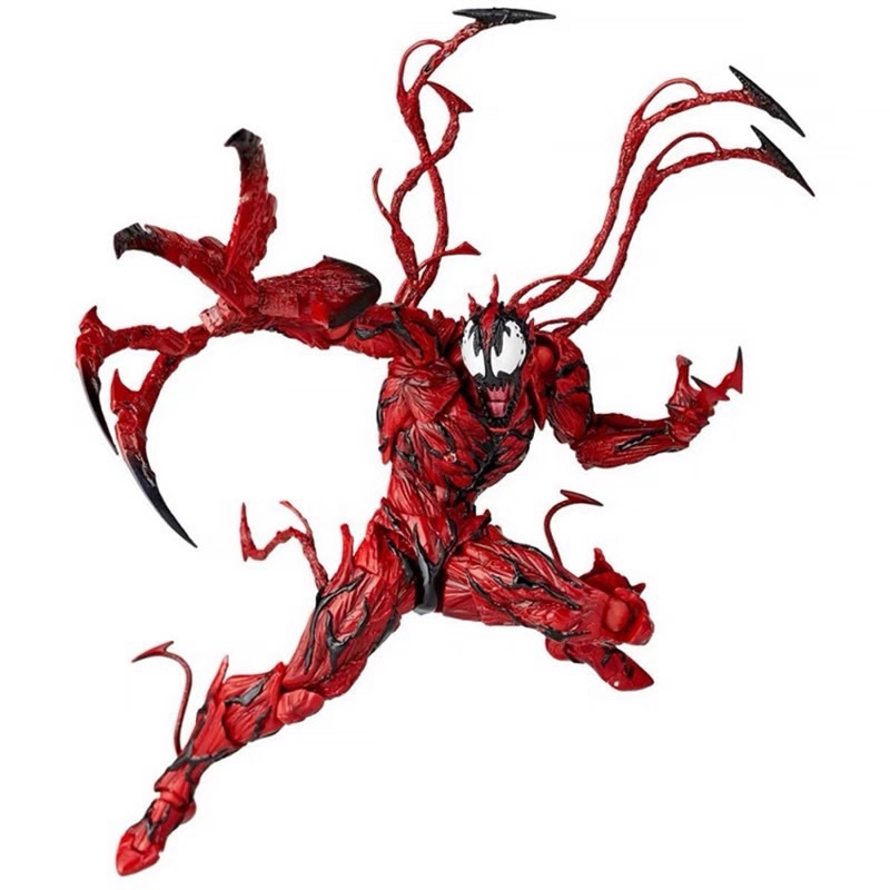 [RẺ NHẤT SHOPEE] Mô Hình Carnage Red Venom Revoltech Full Box-Mô Hình Carnage Red Venom Có Khớp Cử Động