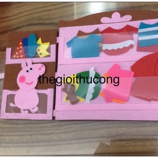 Sách vải thời trang heo Peppa