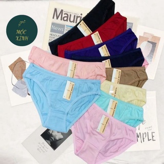 Quần lót nữ - quần lót cotton trơn mềm mịn hàng việt nam vnxk