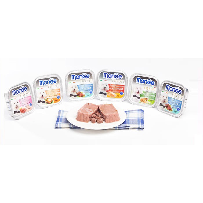 [Mã PET50K giảm Giảm 10% - Tối đa 50K đơn từ 250K] Pate Monge Cho Chó Nhiều Vị Cao Cấp 100g