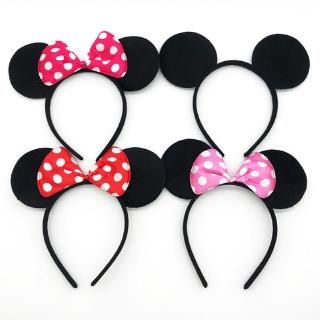 Băng Đô Mickey Tai Chuột Minnie Băng Đô Cho Bé Trai Bé Gái Sinh Nhật Lễ Kỷ Niệm Trò Chơi Đám Cưới