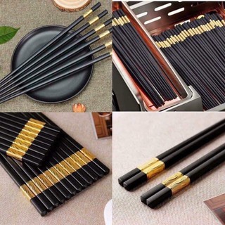 Set 10 đôi đũa hoàng kim