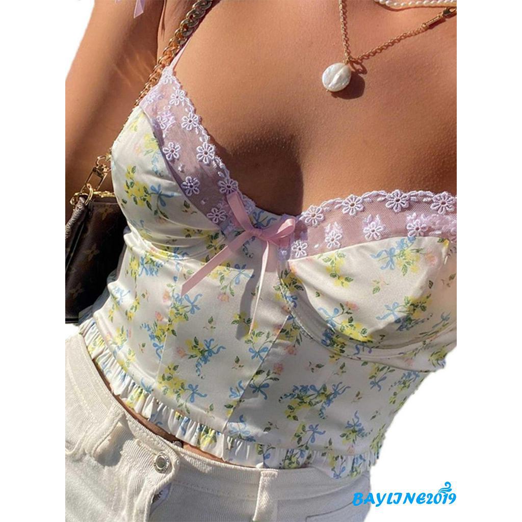 Áo Nữ 2 Dây Phối Ren Thời Trang Quyến Rũ