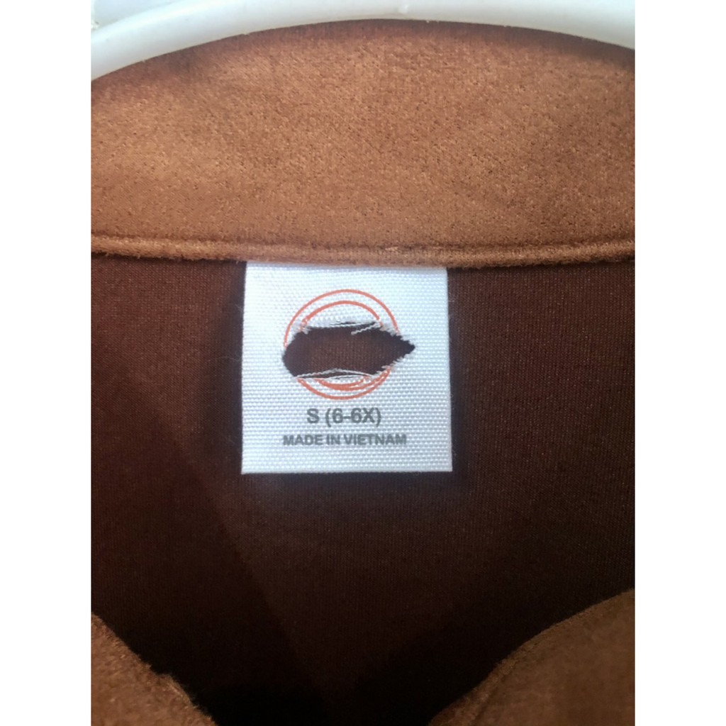 Áo khoác Croptop Da lộn Wonder Nation