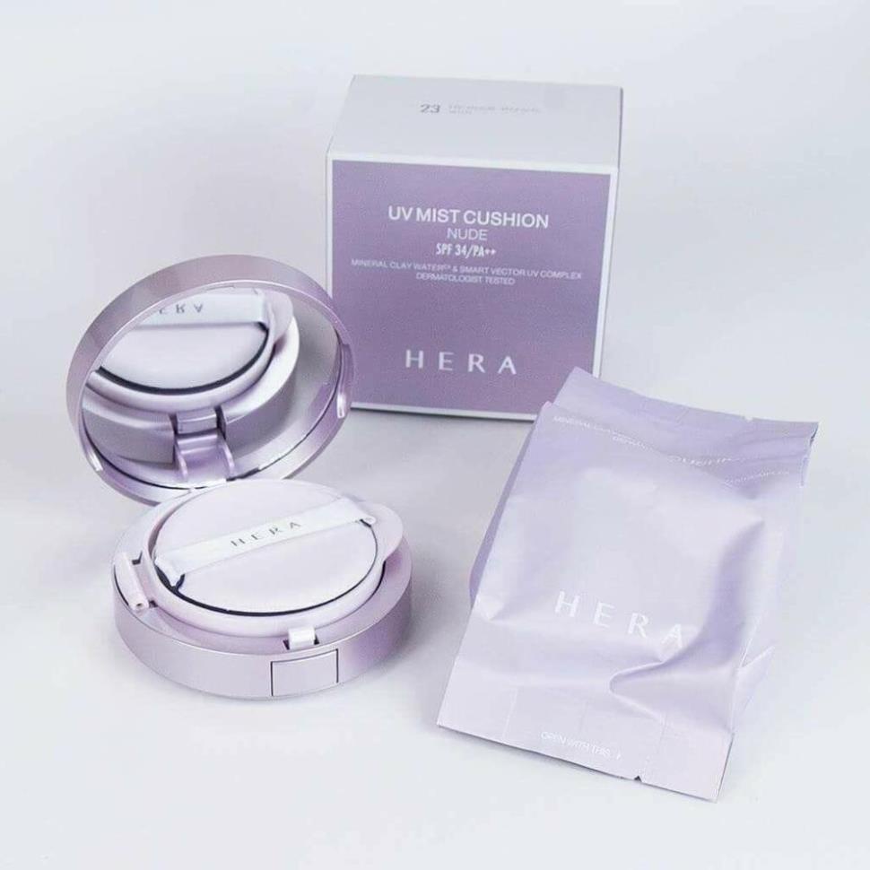 Phấn nước Hera kèm lõi thay tone 21, phấn nước che phủ , chống nắng - minmin.cosmetic