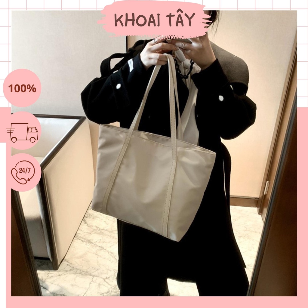 Túi tote vải dù phong cách đơn giản dành cho nữ