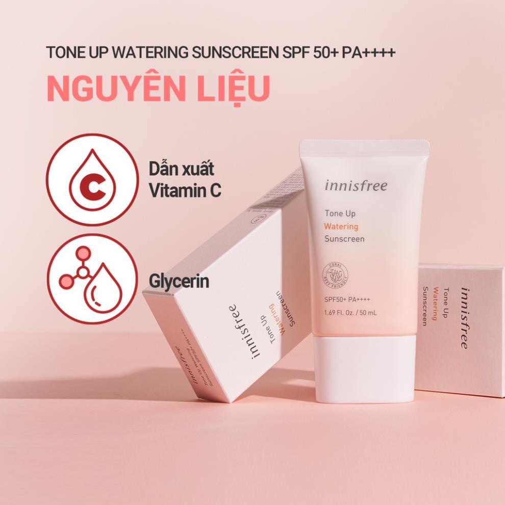 Kem chống nắng innisfree chính hãng nâng tông da, kiềm dầu dành cho da dầu và da nhậy cảm 56