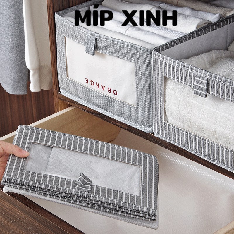 Hộp / khay đựng quần áo, đồ lót cao cấp phong cách Nhật Bản sắp xếp tủ quần áo thông minh tiết kiệm thời gian