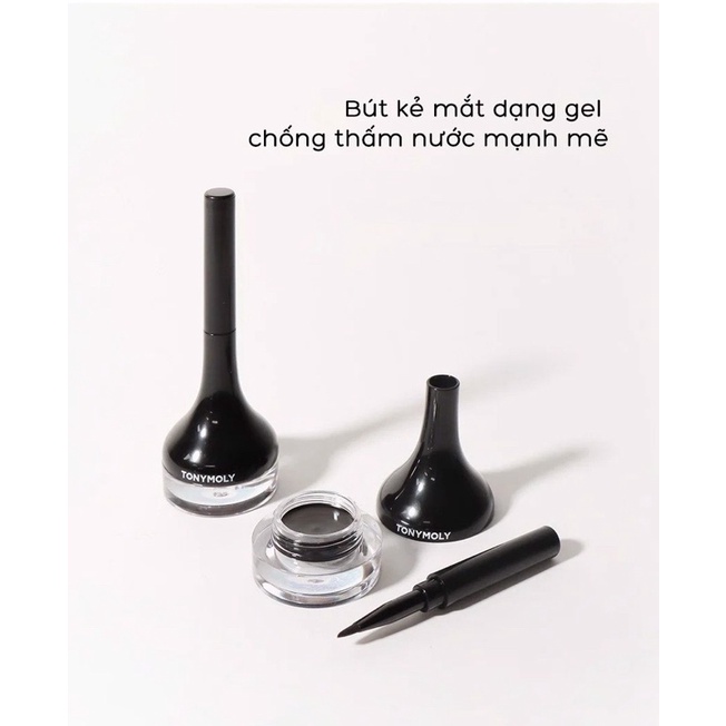 Kẻ Mắt Dạng Gel Cho Đôi Mắt Sắc Sảo TonyMoly Backstage Gel Eyeliner 4g