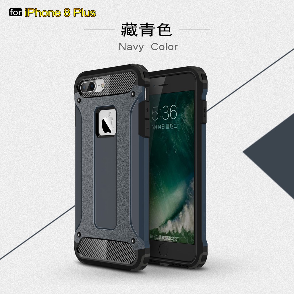 Ốp điện thoại nhựa cứng chống sốc bảo vệ toàn phần thích hợp cho Iphone 6 6s 7 8 Plus/5 5s Se