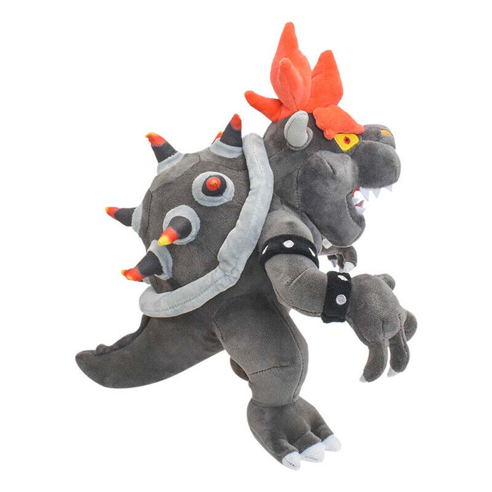 12" Super Mario Bros Fury Bowser Plush Toys Stuffed Doll Birthday Gift