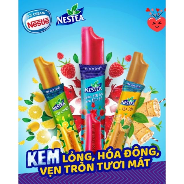 Bộ 2 Hộp Trà Kem Tuyết Nestea Vị Trà sữa (6 thanh/hộp)