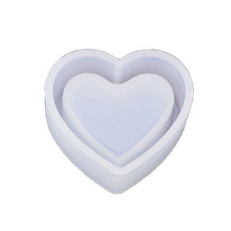 Khuôn Silicone Làm Mặt Dây Chuyền Hình Trái Tim