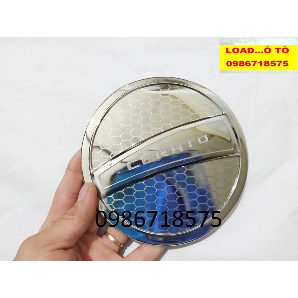 Ốp Nắp Bình Xăng KIA Cerato 2016-2018 Nhựa ABS Mạ Crom Sáng Bóng