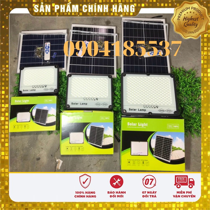 Đèn năng lượng mặt trời 300W, 200W, 100W chống lóa độ bền cao lên đến 7-10 năm sử dụng