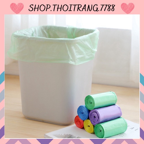 Set 5 Cuộn Túi Đựng Rác Sinh Học Tự Phân Hủy Siêu Dai Co Giãn Tốt Bảo Vệ Môi Trường 88260