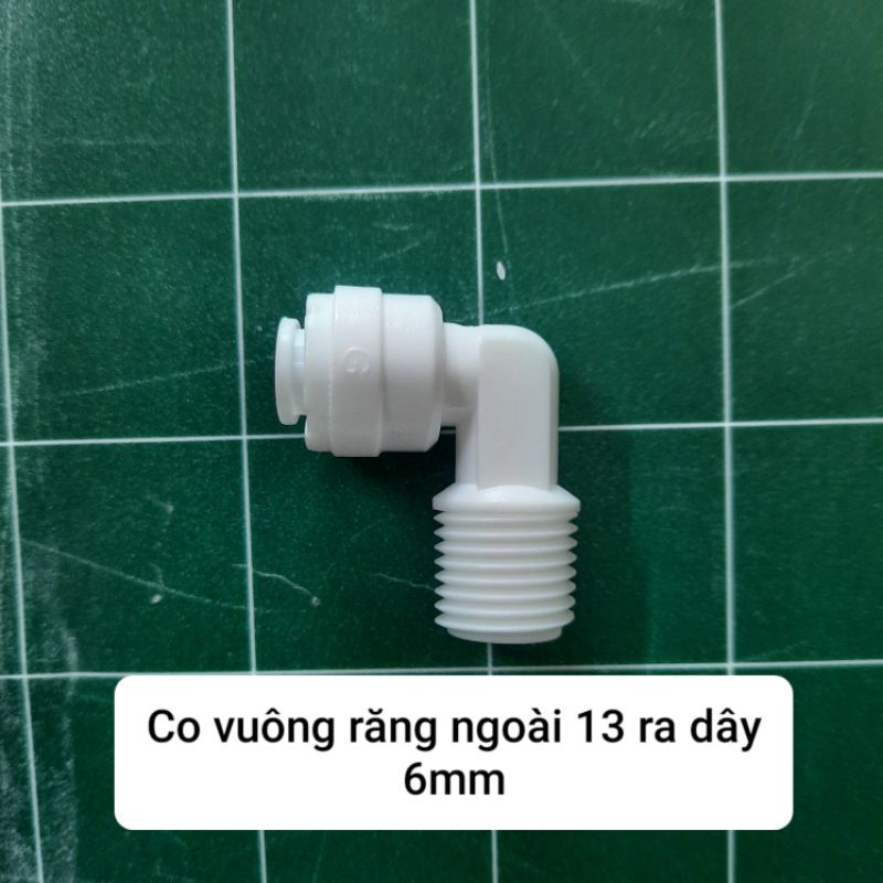 CO VUỐNG REN NGOÀI 13-6 ⚡️ XẢ KHO ⚡️ - NỐI REN NGOÀI 13 RA ÓNG 6 - CO CÚT LỌC NƯỚC