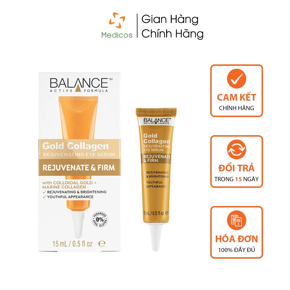 Kem Mắt Tái Tạo Và Dưỡng Da Mắt Balance Active Formula Gold + Collagen Rejuvenating Eye