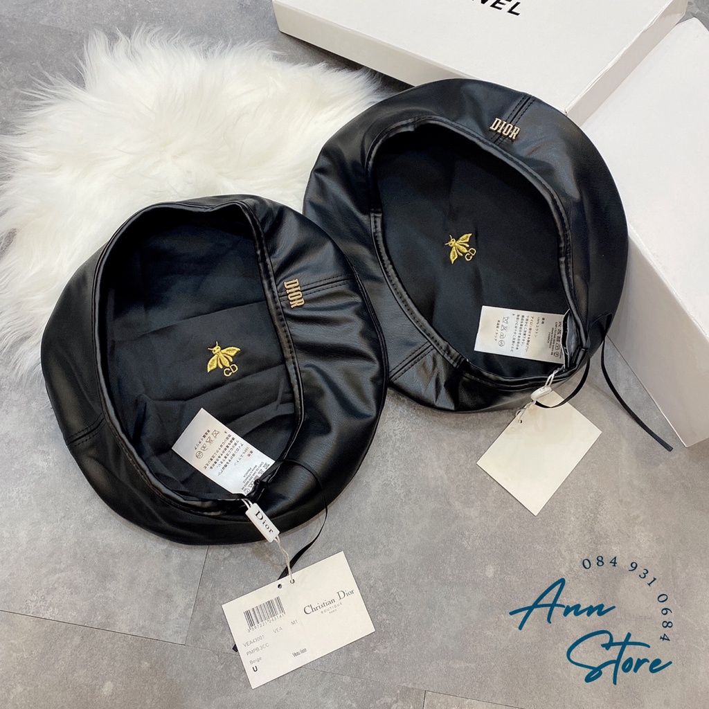 Mũ nồi Dior / Mũ da Dior - thiết kế phong cách tiểu thư sang trọng, chất liệu da cao cấp, hàng loại 1 full tag