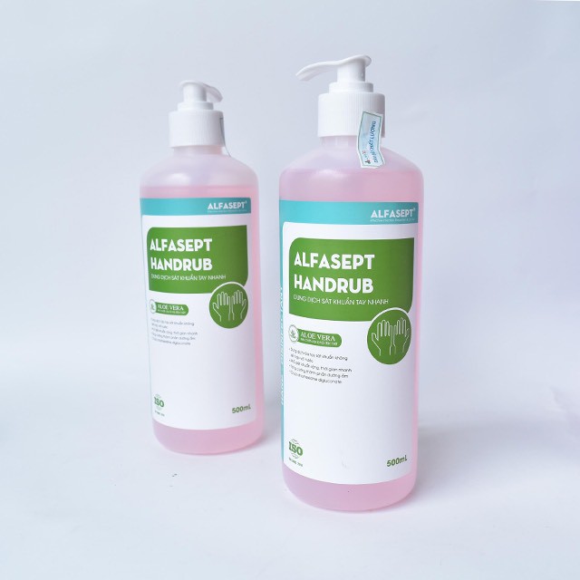 Nước rửa tay khô nhanh - dung dịch sát khuẩn ALFASEPT HANDRUB - Chai 500ml (Hàng có sẵn)