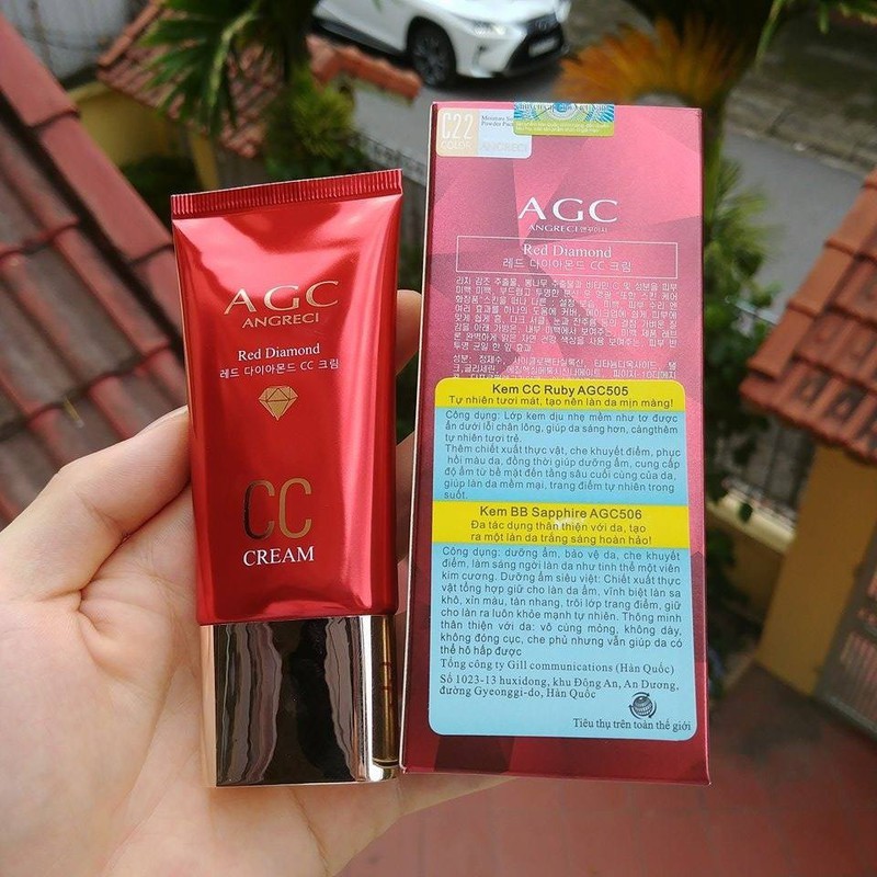 Kem nền AGC Red Diamond siêu che khuyết điểm Hàn Quốc