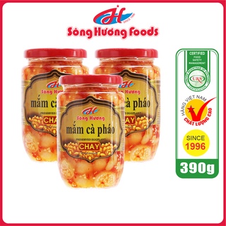 3 Hũ Mắm Cà Pháo Chay Sông Hương Foods Hũ 390g - Ăn kèm cơm , bún , phở , mì tôm , ăn vặt , thịt nướng