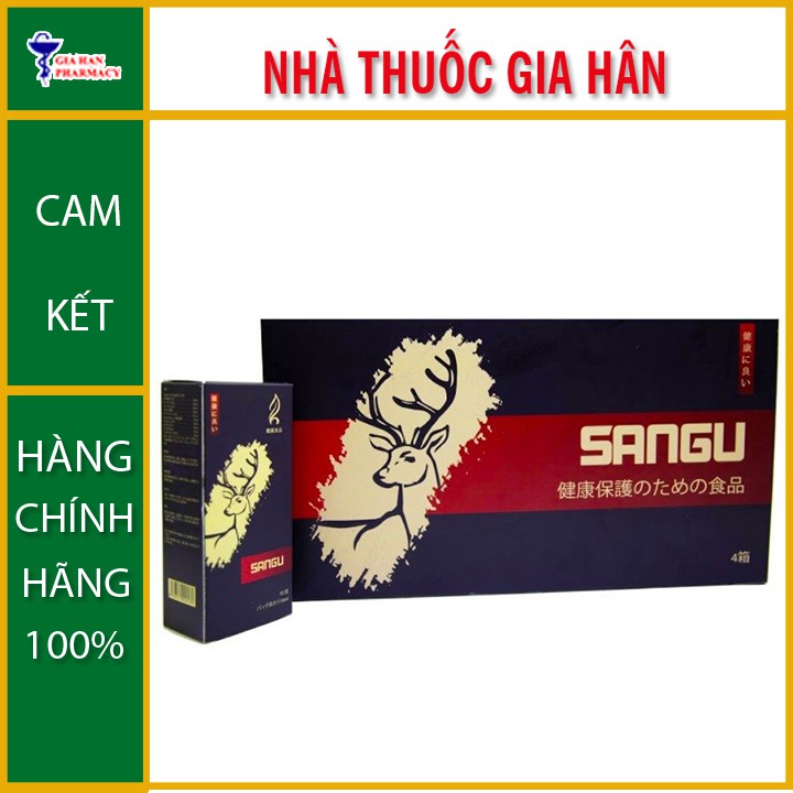 Sangu - Hộp 10 gói - Hỗ trợ giảm gout, giúp giảm triệu chứng sưng, đau nhức do gút - Nhà Thuốc Gia Hân