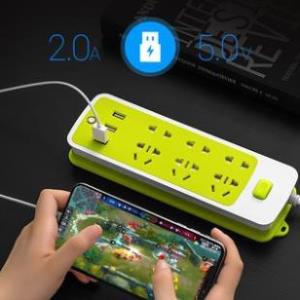 Ổ Cắm Điện Đa Năng Chống Giật 3 Cổng USB và 9 Ổ Cắm