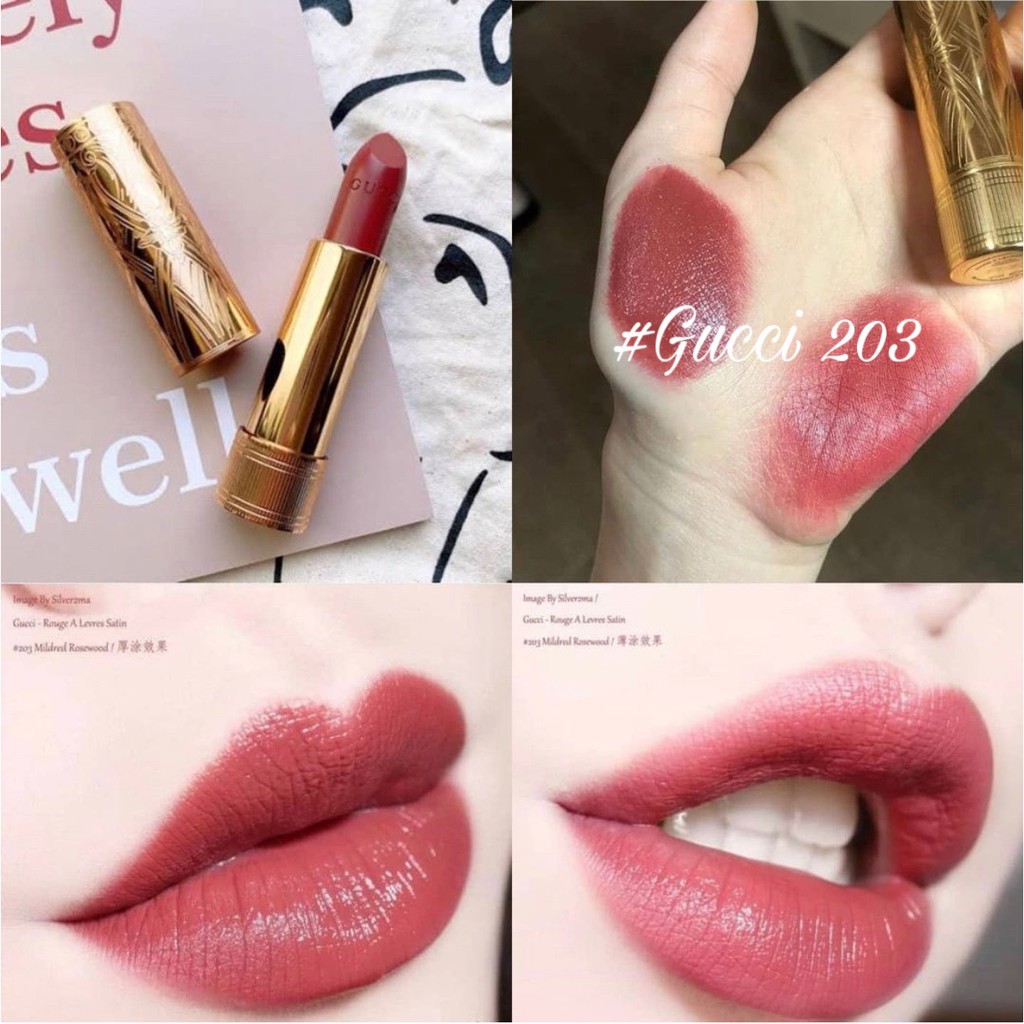 Son Gucci Rouge Matte Lipstick, Gucci Matte, Satin Full size, Hàng Chính Hãng | BigBuy360 - bigbuy360.vn
