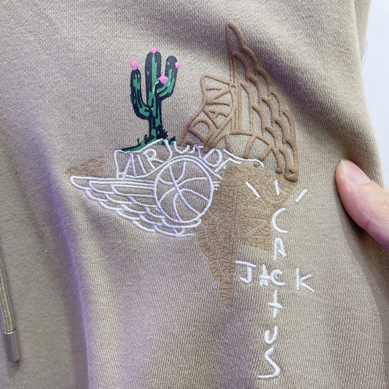 ⚡️ - Áo hoodie Travis Scott Jordan 6 British Khaki, Áo hoodie slimfit Travis Scott nỉ bông
