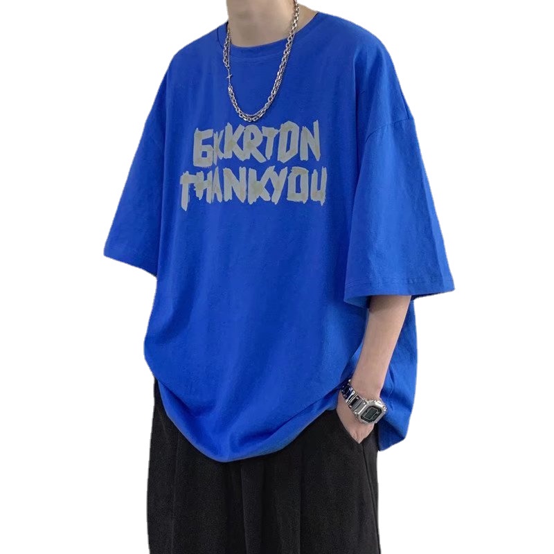 Áo Thun Tay Ngắn Cổ Tròn In Chữ Thời Trang Dành Cho Nam